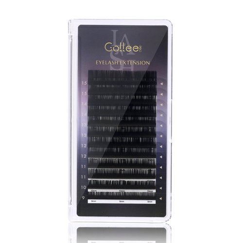 Eyelash Extensions 0.15 C Curl 9-15mm Lash Extensions Supplies Individual Lashes Premium Silk Volume & Classic Lash Soft Matte Dark Professional Eyelashes Extension (C 0.15,9-15 Mixed)