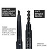 Eyebrow Pencil, Waterproof, Triangular Mechanical Pen, Brow Laninatation Kit, Draws Tiny Brow Hairs and Fills in Sparse Areas and Gaps, Dark Brown (black)