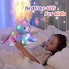 Glow Guards 13'' Musical Light up Rainbow Cat Stuffed Animal,Rainbow Kitty Soft Stuffed Animal,Singing Glowing Cat Plush Toy Bed Night Light Birthday Gift for Toddler Kids