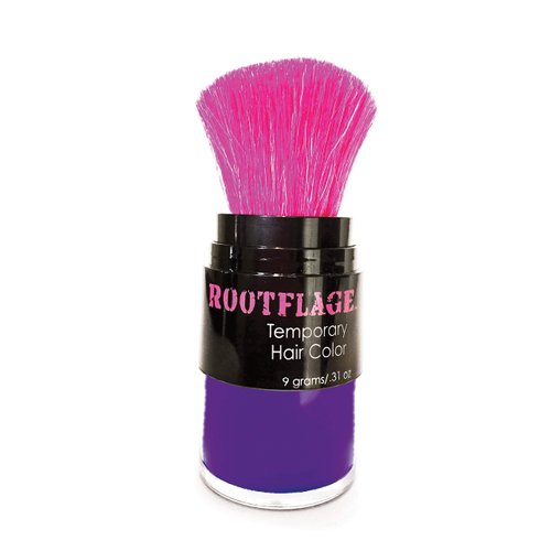 Temporary Hair Color, Fun Colored Hair Powder - Temporary Hair Dye, Root Concealer, Hair Texturizer, Kabuki Applicator with Detail Brush Included (Purple Reign)