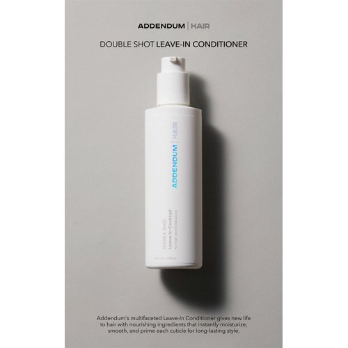 Addendum Hair LEAVE-IN CONDITIONER - Double Shot Leave-in Cocktail, Hair Conditioner, Dry Damage Hair, Afro Hair, For All Hair Types, Hair Extensions, Built-in Mineral 8 FL OZ