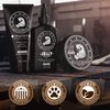 Bossman Essentials Beard Kit for Men - Beard Oil Jelly, Fortifying Conditioner Cream, Beard Balm - Grooming Growth Care Accessories (Naked)