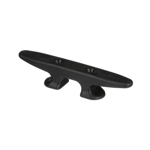Seachoice Plastic Open Base 8 In. Boat Dock and Anchor Line Cleat, Black Finish