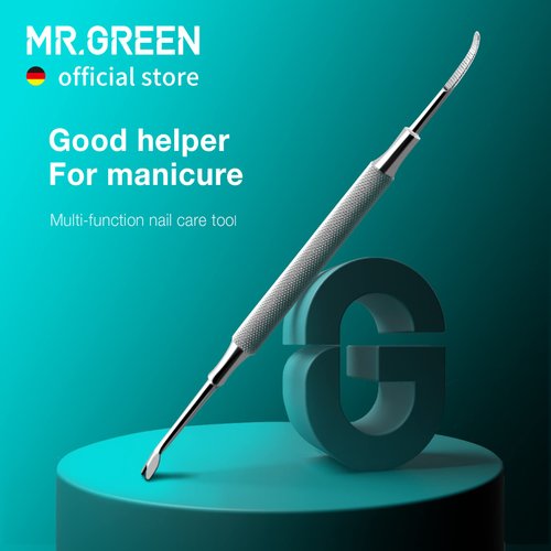 MR.GREEN Multi-Function Nail Care Tools Cuticle Pusher Nail Dirt Cleaner Double Headed Design Pry Up Nails Cuticle Trimmer (Mr-2158)
