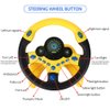 Coherny Simulated Driving Controller Portable Simulated Driving Steering Wheel Copilot Toy Children's Educational Sounding Toy Small Steering Wheel Toy Gift Funny Interactive Driving Wheel with Music