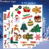 Christmas Temporary Tattoos Party Favors Supplies Santa Claus Xmas Festival Gift Idea For Holiday Kids Boy Girl Child Decorations Décor Halloween New Year Navidad Año Nuevo
