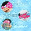 Zhanmai 4 Pieces Kids Swimming Headband Adjustable Swimmer's Headband Waterproof Water Headband Ears Band Kids Swimming Ear Covers for Ear Protection (Unicorn Style,22 Inch)