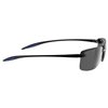 Flying Fisherman Cali Polarized Sunglasses For Fishing and Outdoor Sports, Gloss Black Frame, Smoke Lens