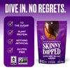 SkinnyDipped Super Dark Chocolate + Sea Salt Almonds, Vegan, Healthy Snack, Plant Protein, Gluten Free, 3.5 oz Resealable Bags, Pack of 1