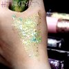 Glitter Gel for Face Hair Body Glitter Stick Mermaid Sequins for Kids Festival Glitter Carnival Masquerade Glitter Makeup Green