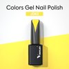 VENALISA Yellow Gel Nail Polish, 15ml Pastel Yellow Gel Polish Pale Yellow Color Soak Off UV LED Nail Gel Polish Nail Art Starter Manicure Salon DIY at Home, 0.53 OZ