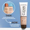 COVERGIRL, Clean Matte Liquid Foundation, Creamy Natural, 1 Ounce, 1 Count (packaging may vary)