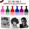 Nuogo Hair Pick, 24 Pcs Curly Hair Afro Comb for Women and Men, Detangling Styling Plastic Comb Hairdressing Tool for Thick Long Hair, Adding Volume, Wig, Beard, Gift(Multi Colors)