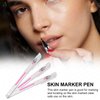 Guapa Eyebrow microblading Marker Pen,Skin Marker Pen,Microblading Eyebrow Marker Pen,Lip Permanent Makeup Position Mapping Mark Tools (Pink suit 1)
