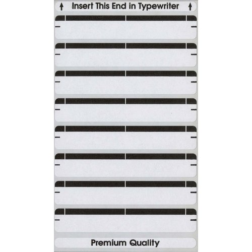 MACO Black File Folder Labels, 9/16 x 3-7/16 Inches, 248 Per Box (FF-L8)