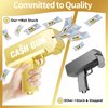 Money Gun Make It Rain Toy Gun Spary Prop Paper Fake Gun, Handheld Money Shooter Gun Cash Cannon Money Thrower Gun for Movies Party Supplies (Gold)