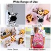 Elcoho 14 Pieces Safari Mini Jungle Animal Plush Toys Small Stuffed Forest Animals Plush Toys 3.75 Inch Keychain Decorations for Animal Themed Parties Goody Bags Filler Favors (Sitting)