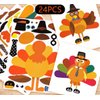 3omething New Thanksgiving Stickers Make A Turkey - Kid’s Party Games Favors Supplies Stationery 24Ct