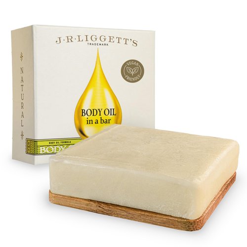 J·R·LIGGETT'S Body Oil in a Bar with Bamboo Wafer | Luxurious and Moisturizing Oil Bar | for Face and Body | Never Greasy and Never Oily | Ideal for Dull and Dry Skin