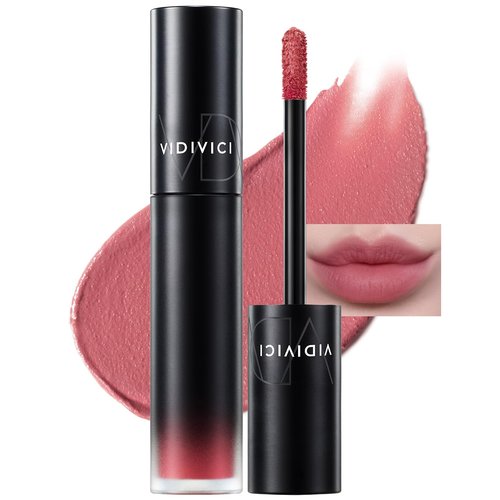 VIDIVICI Millennial Velvet Lip Tint - Thin, Comfortable & Long-Lasting Wear with Matte Finish - Seamless, Rich and Vibrant Shades - Moisture-Filled & Lightweight Texture. 0.15 fl.oz. (01 MAUVE ON ME)