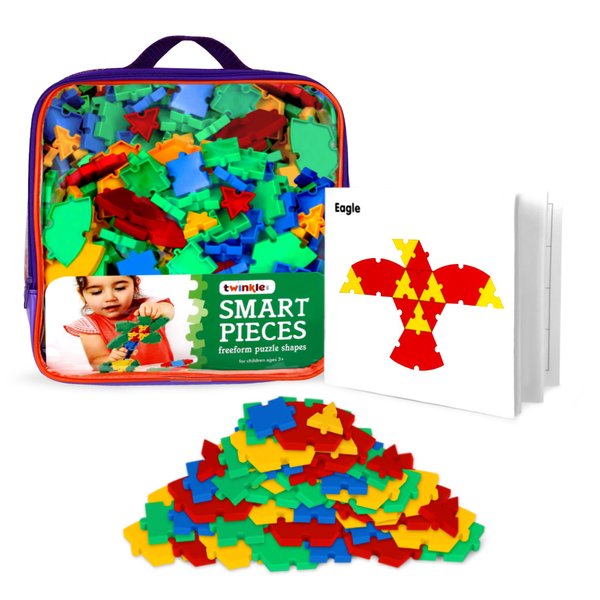 Twinkle Me Interlocking Puzzle Toy | Big Pieces |Great for Occupational Therapy and Fine Motor Skill Development | Build STEM Skills at Home |Car Road Trip Pocket Game | Ages 3 and up |Toddler Fun