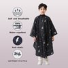 PERFEHAIR Kids Hair Cutting Cape with Sleeves, Kids Barber Cape Haircut Cape for Boy & Girls, Professional Salon or Home Hair Cut Cape-Black Space Printing