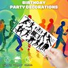 115 PCS Running Temporary Tattoos Birthday Party Decorations Supplies Favors Sport Marathon Finish Line Run Themed Decor Stickers For Boys Girls Gift School Prizes Rewards
