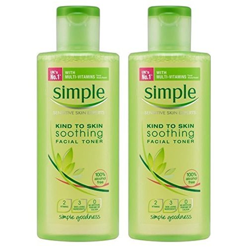 Simple Kind To Skin Soothing Facial Toner, 6.7 Ounce (200ml) (Pack of 2)
