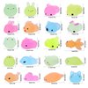POKONBOY Mochi Squishy Toys Glow in The Dark for Party Favors - 30 Pack Mini Kawaii Cute Animal Squishies Stress Relief Squishy Animals Mochi Cat Squishy with Gift Box
