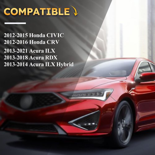 38920-TR0-A02 Battery Current Sensor/Battery Voltage Temperature Sensor for 2012-2015 Honda Civic, 2012-2016 Honda Crv/2013-2021 Acura ILX, 2013-2018 Acura RDX 38920-TR0-A01 (with Pigtail Connector)