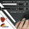 3 Swords Germany - Brand Quality Double Sided (fine & coarse) Sapphire Metal Pocket Nail File (1 Piece), Made in Solingen Germany