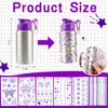Gift for Girls, Decorate Your Own Water Bottle for Girls, Arts and Crafts for Kids Ages 8-12, Gifts for 8 Year Old Girls, 4-6-8-12 Year Old Girl Birthday Christmas Gifts, Gift Ideas for Girls, Purple
