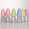 COSIDEA 15pcs 4ml Cute empty lip gloss tubes with fat wand Green short chubby big doe foot lipgloss tube
