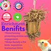 Bonka Bird Toys 3857 Medium Shreddy Eddy Foraging Shred Small Medium Bird Toy Cardboard Waffle Crinkly Paper Conures Parakeets African Greys and Other Similar Birds