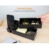 Bostitch Office Konnect Desk Organizer Accessory Tray, Wide, Stacks for Desktop Storage, Black