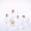 10 Pieces Empty Lip Gloss Tubes Reusable Lip Gloss Containers Light Bulb Shaped Lips Gloss Tube 9 ml Empty Refillable Lips Gloss Bottles DIY Cosmetics Lipstick Containers, Golden
