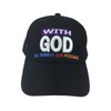 Christian Gifts Bible Verse Faith with God All Things are Possible Baseball Cap Hat (Black)
