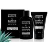 RUGGED & DAPPER Daily Duo Skincare Set for Men | Includes Age + Damage Defense Moisturizer & Daily Power Scrub Face Wash