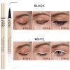 BEUKING Waterproof Eyeliner Pen, Black/White, Smooth, Easy to Apply, Long Lasting, Anti-Sweat, Quick Drying, Oil-Proof, Convenient Carry