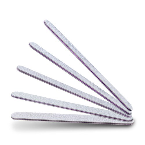 Maine Nails Files, 5 PCS Nail Files and Buffers, Emery Boards for Nails, 100/180 Grit Professional Nail File Tools, Ideal for Polishing Surface Imperfections, Grooming The Natural Nail Shape (Gray)