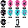 45 Pieces 12 Inch Music Themed Party Balloons Music Note Signs Birthday Party Latex Balloons with 1 Roll Ribbon Music Party Supplies for Boys Girls Adults Music Birthday Party DJ Short Video Party