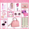 Learn2M Play Purse for Little Girls Ages 3-6, My First Purse Toy with Handbag, Makeup Set, Sunglasses, Smartphone, Wallet, Car Keys, Credit Cards and Fake Money