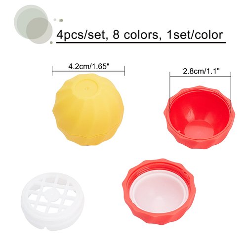 CHGCRAFT 8Sets 7ml Empty Lip Balm Sphere Containers Chapstick Tubes Screw Cap Lipstick Tubes Chapstick Holder for Lip Gloss Colorful Containers Filling Lipstick Box Refillable Lipstick Balm Tubes
