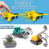 Mostop 18 PCS Die Cast Metal Pull Back Cars Kids Toys, Mini Vehicle Model Set for Kids Boys Girls, Pull Back Airplane Toy, Army Tank Toys, Construction Vehicles Toys Kids Party Favors, Cake Toppers