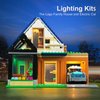 Rorliny LED Light Kit for Lego City Family House and Electric Car 60398 Building Set, Creative Lighting kit Compatible with Lego 60398 (Lights Only, No Lego Set)