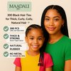 Black Small Elastic Hair Ties for Thick, Curly & Afro Hair – 300 Durable Rubber Bands for Braids, Ponytails & Protective Styles – Strong, No-Breakage Hair Elastics for Women & Girls – by MAADALI