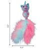KONG Cat Wubba Caticorn Cat Toy, Blue/Pink
