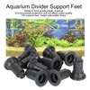 TOPINCN 100 Pcs Isolation Board Supporty Feet, Fish Tank Isolation Board Supporty Feet, Support Feet for Aquarium Divider(Black)