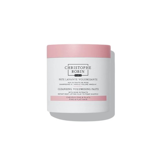 Christophe Robin Cleansing Volumizing Paste Shampoo with Rassoul Clay Rose Extracts Unisex Paste for Fine, Thin, and Flat Hair Color Safe 8.4 fl. oz