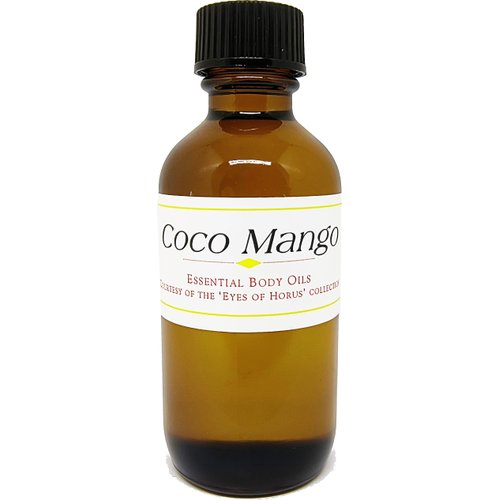 TCEShop Coco Mango Scented Body Oil Fragrance [Regular Cap - Clear - 2 oz.] - ID#35471